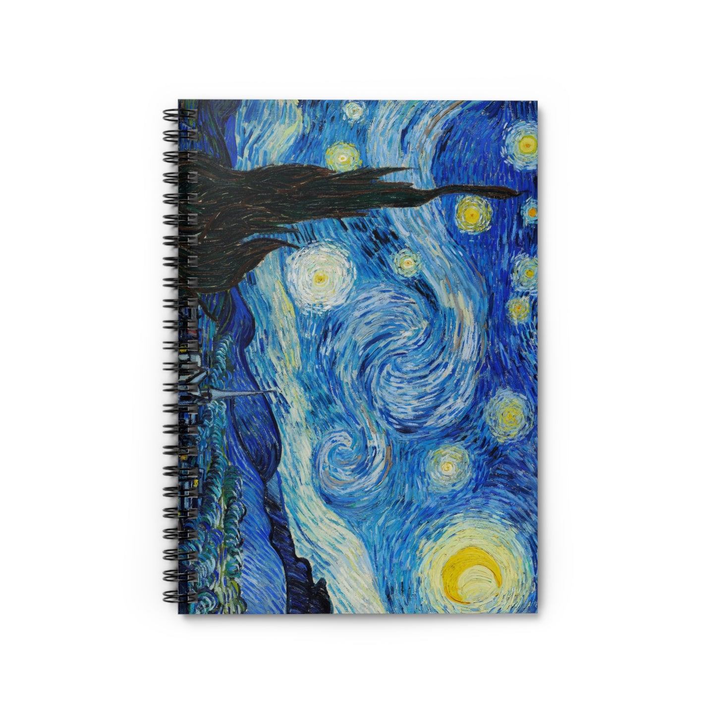 Starry Night by Vincent Van Gogh - Spiral Notebook