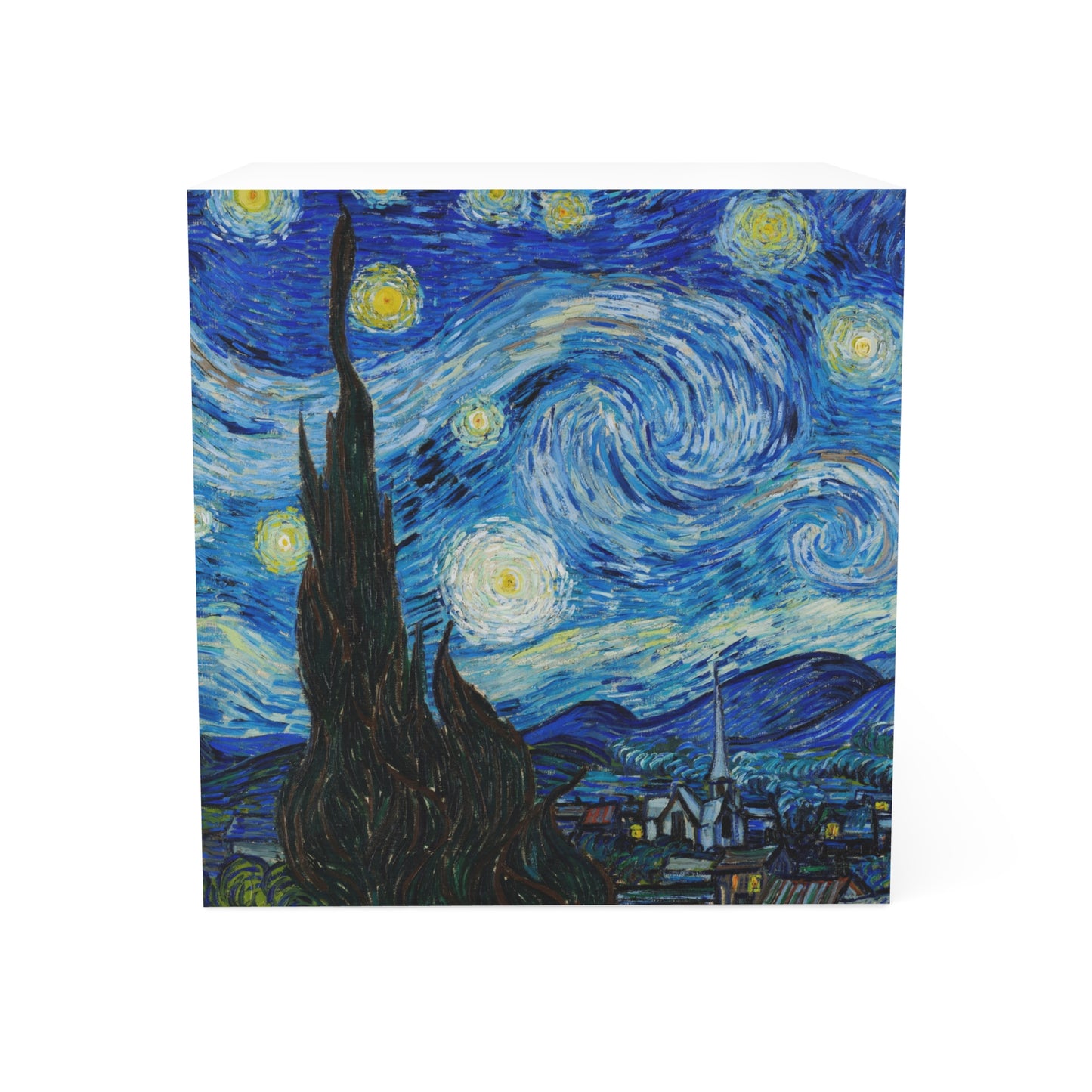 Starry Night by Vincent van Gogh - Note Cube
