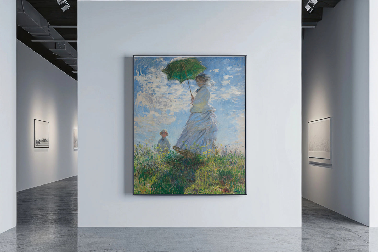Claude Monet's Madame Monet and Her Son by Claude Monet