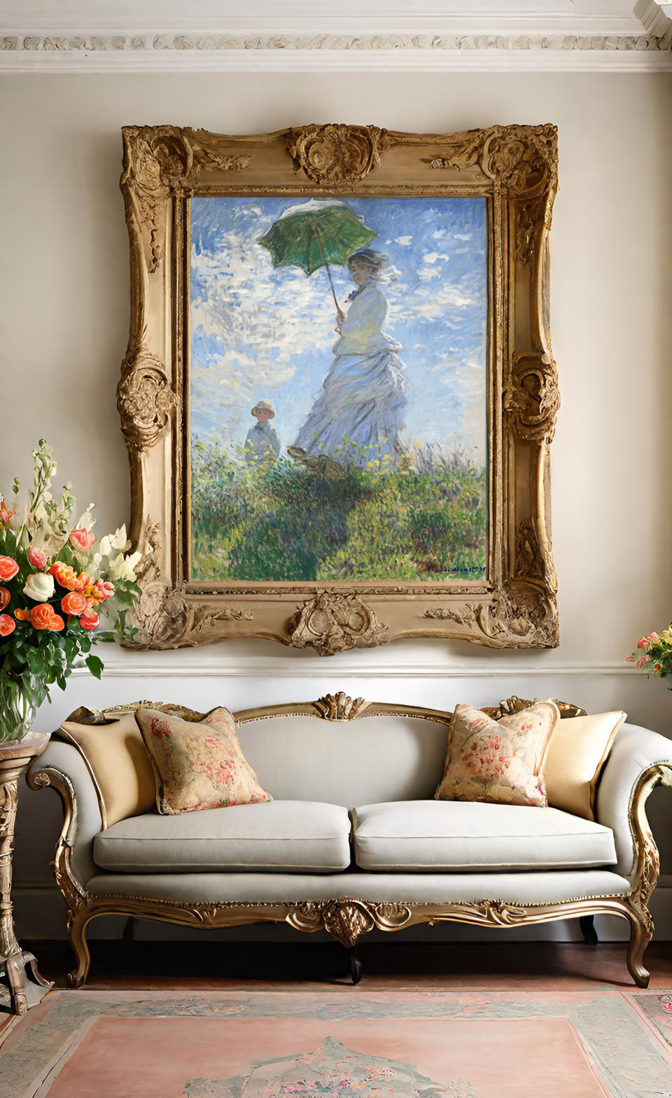 Claude Monet's Madame Monet and Her Son by Claude Monet