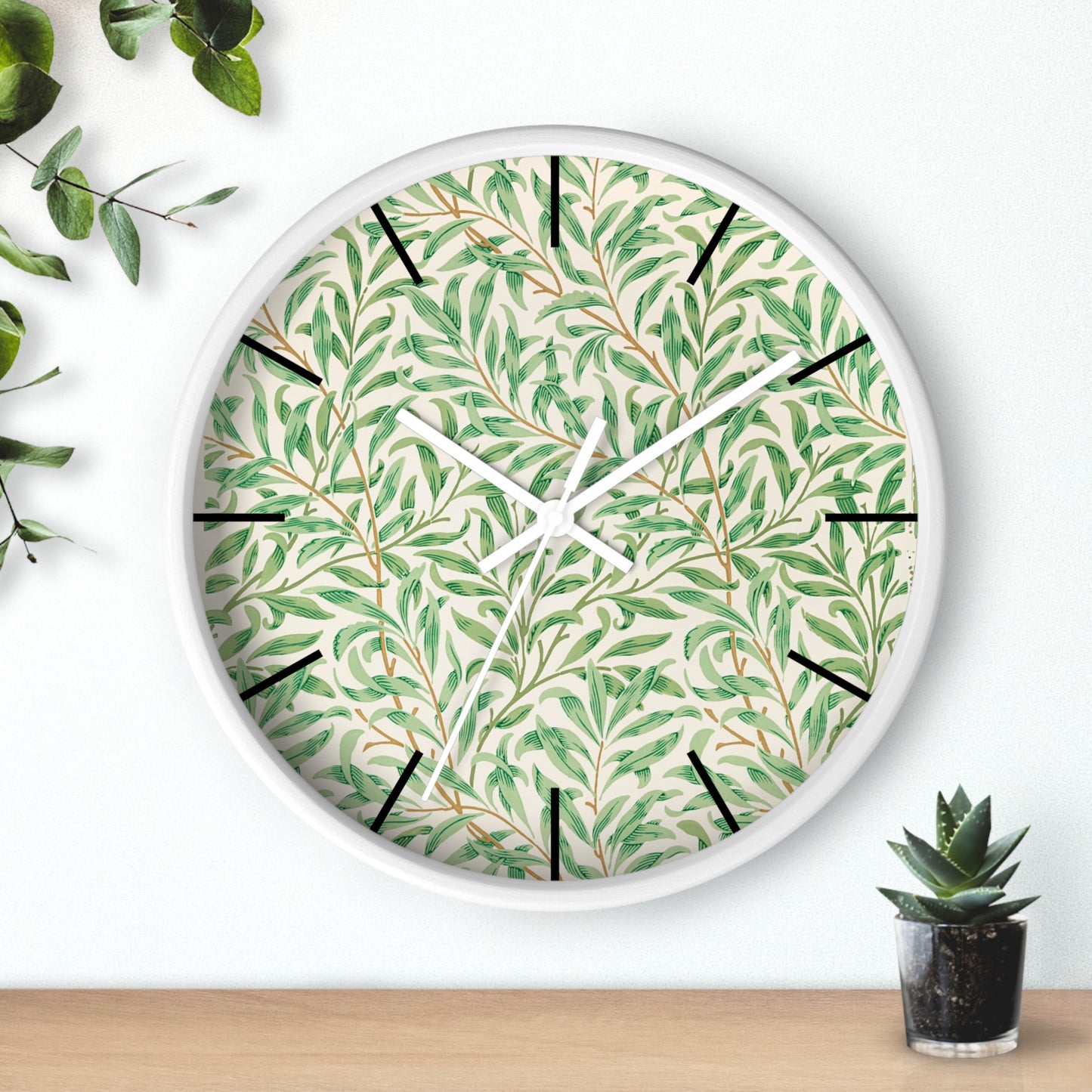 Willow Bough by William Morris - Wall Clock