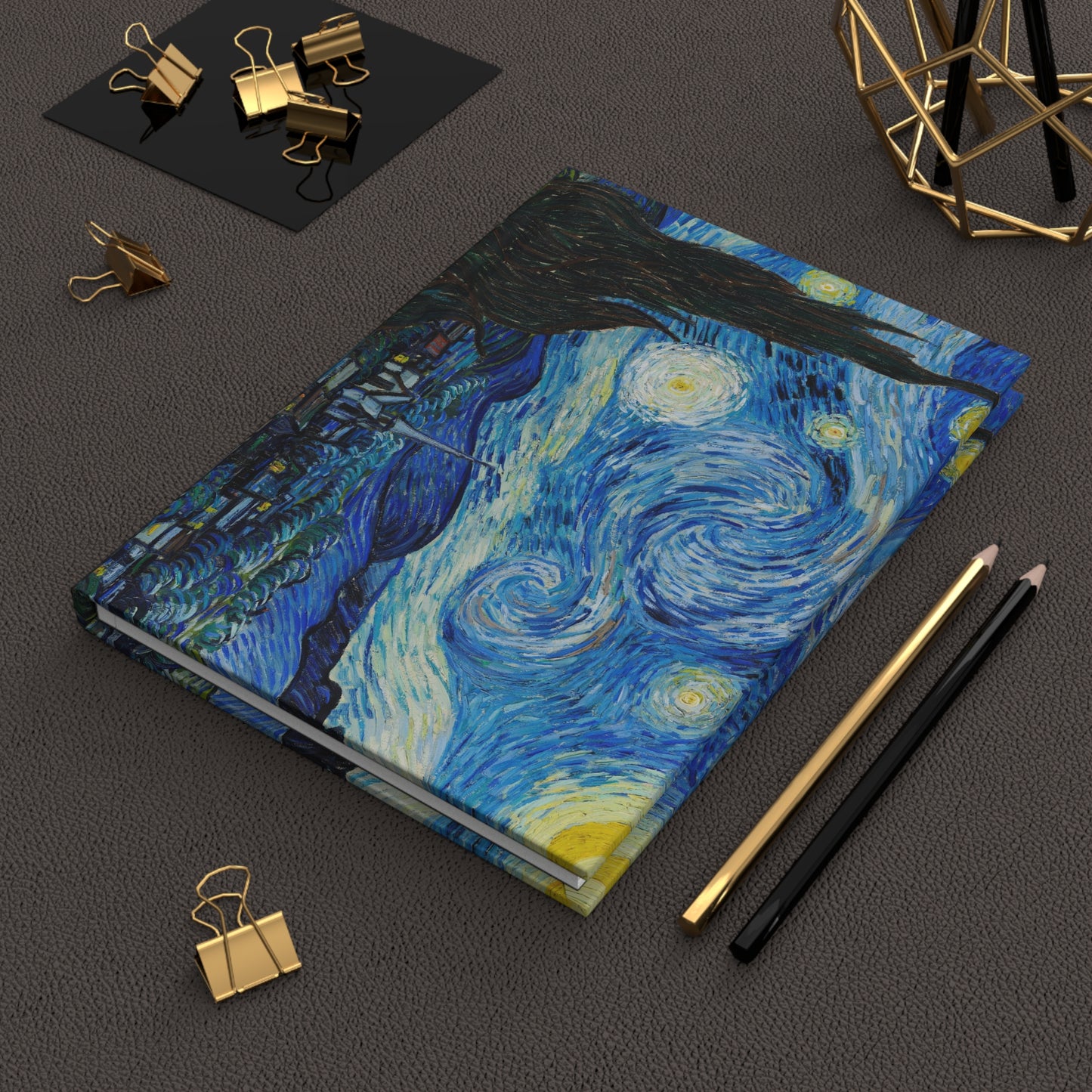 Starry Night by Vincent van Gogh - Hardcover Journal