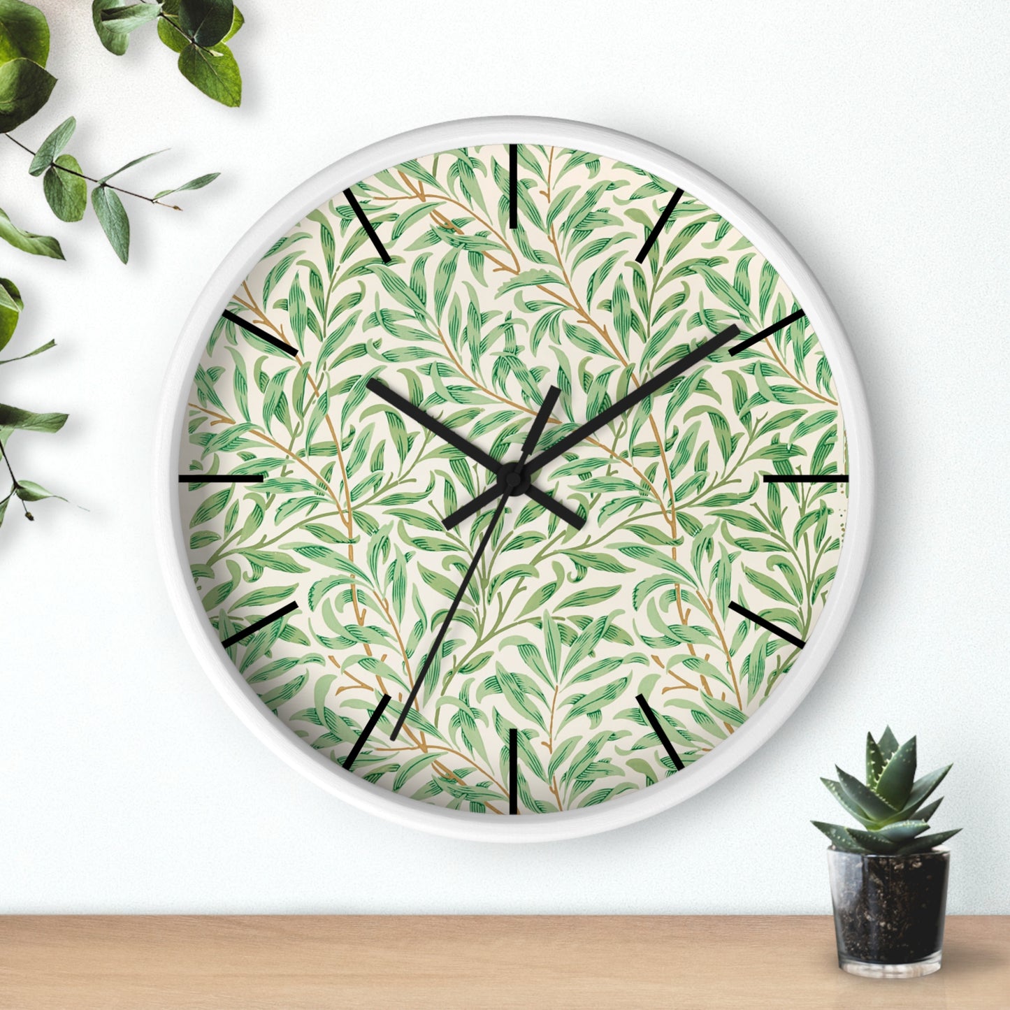 Willow Bough by William Morris - Wall Clock