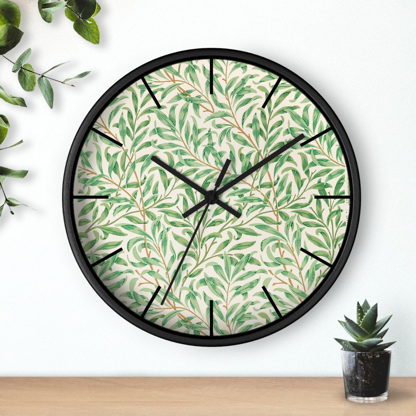Willow Bough by William Morris - Wall Clock