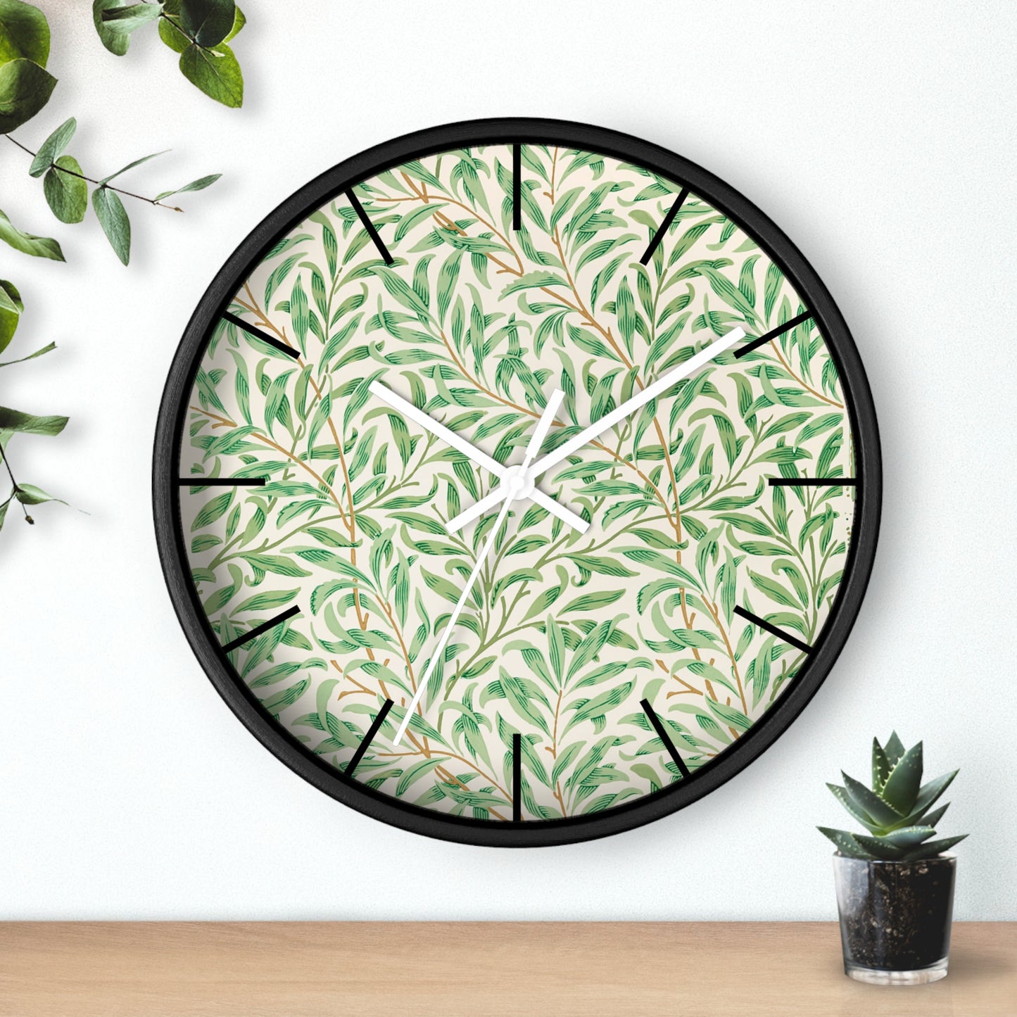 Willow Bough by William Morris - Wall Clock