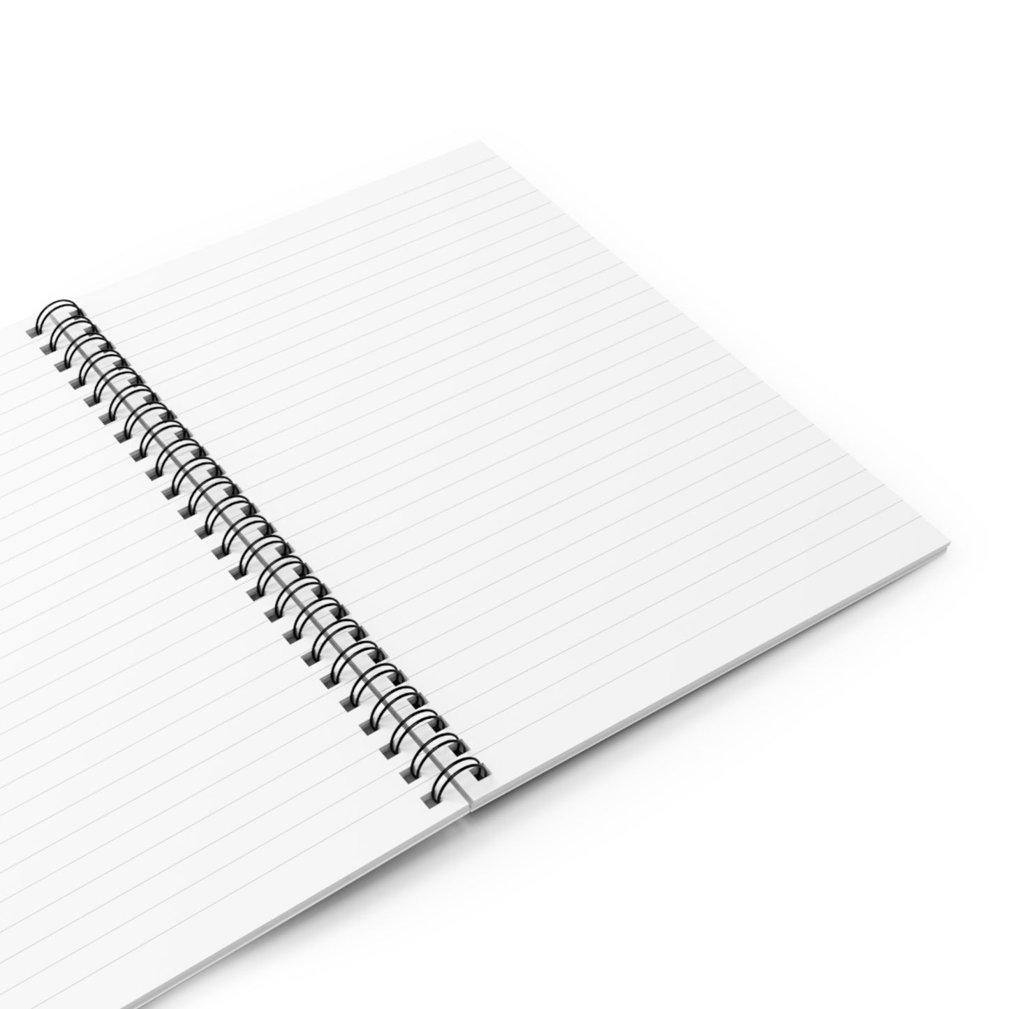 Ruled Line Emerald Stillness by Carla Ann Morris - Spiral Notebook