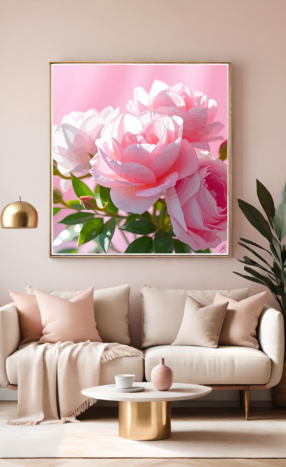 Blush Bloom (Pink Roses) by Carla Ann Morris